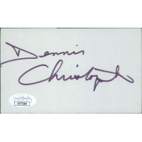Dennis Christopher Actor Signed 3x5 Index Card JSA Authenticated Dennis Christopher Actor Signed 3x5 Index Card JSA Authenticated