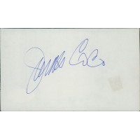 James Coco Actor Signed 3x5 Index Card JSA Authenticated James Coco Actor Signed 3x5 Index Card JSA Authenticated