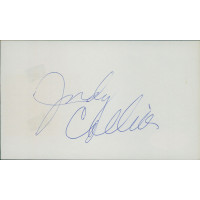 Judy Collins Singer Signed 3x5 Index Card JSA Authenticated