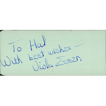 Eugene Conley and Viola Essen Signed 2.25x5.5 Album Page JSA Authenticated