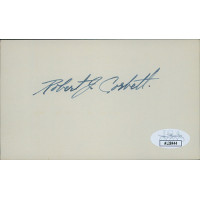 Robert Corbett Pennsylvania Congressman Signed 3x5 Index Card JSA Authenticated Robert Corbett Pennsylvania Congressman Signed 3x5 Index Card JSA Authenticated