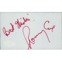 Ronny Cox Actor Signed 3x5 Index Card JSA Authenticated Ronny Cox Actor Signed 3x5 Index Card JSA Authenticated