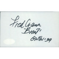 Fred Crane Gone With The Wind Actor Signed 3x5 Index Card JSA Authenticated Fred Crane Gone With The Wind Actor Signed 3x5 Index Card JSA Authenticated