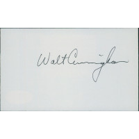 Walt Cunningham NASA Astronaut Signed 3x5 Index Card JSA Authenticated