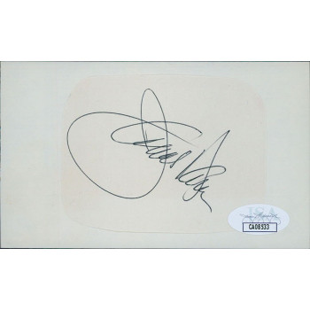 James Darren Actor Signed 3x5 Cut Pasted Onto Index Card JSA Authenticated