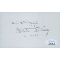 Martin Denny Pianist Composer Arranger Signed 3x5 Index Card JSA Authenticated Martin Denny Pianist Composer Arranger Signed 3x5 Index Card JSA Authenticated
