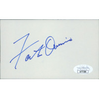 Fats Domino Piano Musician Signed 3x5 Index Card JSA Authenticated Fats Domino Piano Musician Signed 3x5 Index Card JSA Authenticated