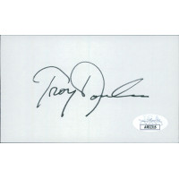 Troy Donahue Actor Signed 3x5 Index Card JSA Authenticated