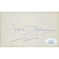 Ann Doran Actress Signed 3x5 Index Card JSA Authenticated