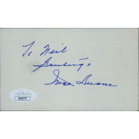 Irene Dunne Actress Signed 3x5 Index Card JSA Authenticated Personalized Irene Dunne Actress Signed 3x5 Index Card JSA Authenticated Personalized