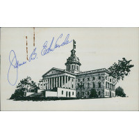 James B. Edwards South Carolina Governor Signed 3x5 Index Card JSA Authenticated James B. Edwards South Carolina Governor Signed 3x5 Index Card JSA Authenticated