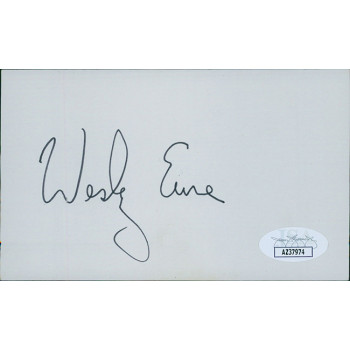 Wesley Eure Actor Signed 3x5 Index Card JSA Authenticated
