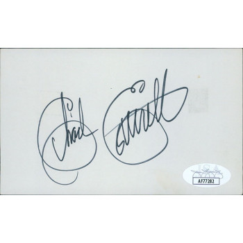 Chad Everett Actor Signed 3x5 Index Card JSA Authenticated