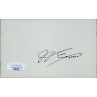 J. James Exon Nebraska Governor Senator Signed 3x5 Index Card JSA Authenticated J. James Exon Nebraska Governor Senator Signed 3x5 Index Card JSA Authenticated
