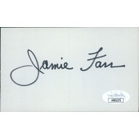Jamie Farr Actor Signed 3x5 Index Card JSA Authenticated Jamie Farr Actor Signed 3x5 Index Card JSA Authenticated