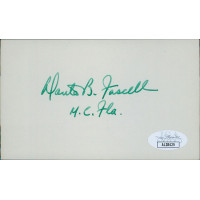 Dante Fascell Florida Congressmen Signed 3x5 Index Card JSA Authenticated Dante Fascell Florida Congressmen Signed 3x5 Index Card JSA Authenticated