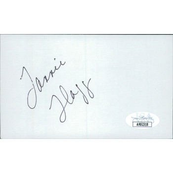 Fannie Flagg Actress Author Signed 3x5 Index Card JSA Authenticated