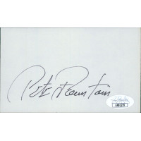 Pete Fountain Jazz Musician Clarinet Signed 3x5 Index Card JSA Authenticated Pete Fountain Jazz Musician Clarinet Signed 3x5 Index Card JSA Authenticated