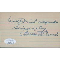 Burton L. French Idaho Congressman Signed 3x5 Index Card JSA Authenticated Burton L. French Idaho Congressman Signed 3x5 Index Card JSA Authenticated