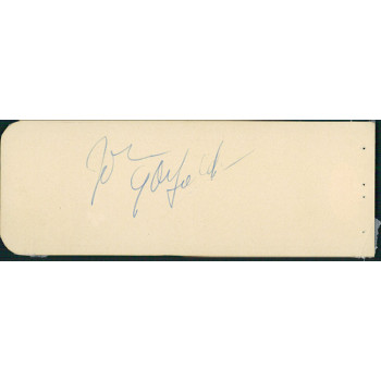 John Garfield Actor Signed 2.25x6 Cut Album Page JSA Authenticated