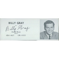 Billy Gray Actor Signed 2x5 Directory Cut JSA Authenticated