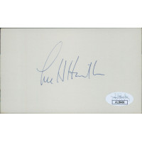 Lee Hamilton Indiana Congressmen Signed 3x5 Index Card JSA Authenticated Lee Hamilton Indiana Congressmen Signed 3x5 Index Card JSA Authenticated