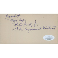 Porter Hardy Jr. Virginia Congressmen Signed 2.5x5 Index Card JSA Authenticated Porter Hardy Jr. Virginia Congressmen Signed 2.5x5 Index Card JSA Authenticated