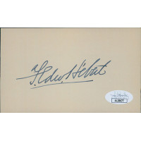 Edward Herbert Louisiana Congressman Signed 3x5 Index Card JSA Authenticated Edward Herbert Louisiana Congressman Signed 3x5 Index Card JSA Authenticated