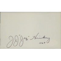 Joe Hickey Wyoming Governor Senator Signed 3x5 Index Card JSA Authenticated
