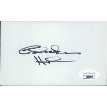 Celeste Holm Actress Signed 3x5 Index Card JSA Authenticated