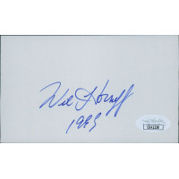 Will Horneff Actor Signed 3x5 Index Card JSA Authenticated