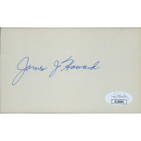 James J. Howard New Jersey Congressman Signed 3x5 Index Card JSA Authenticated James J. Howard New Jersey Congressman Signed 3x5 Index Card JSA Authenticated