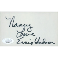 Ernie Hudson Actor Signed 3x5 Index Card JSA Authenticated Ernie Hudson Actor Signed 3x5 Index Card JSA Authenticated