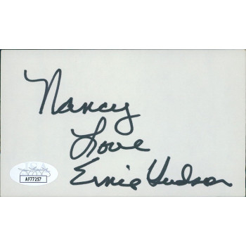 Ernie Hudson Actor Signed 3x5 Index Card JSA Authenticated