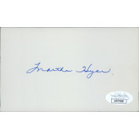 Martha Hyer Actress Signed 3x5 Index Card JSA Authenticated Martha Hyer Actress Signed 3x5 Index Card JSA Authenticated