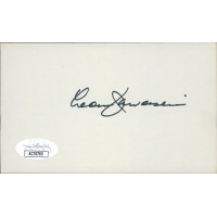 Leon Jaworski Watergate Prosecutor Signed 3x5 Index Card JSA Authenticated Leon Jaworski Watergate Prosecutor Signed 3x5 Index Card JSA Authenticated