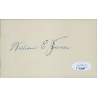 William Jenner Indiana Senator Signed 3x5 Index Card JSA Authenticated William Jenner Indiana Senator Signed 3x5 Index Card JSA Authenticated