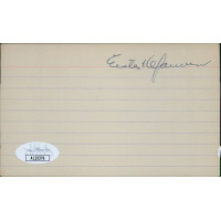 Estes Kefauver Tennessee Senator Signed 3x5 Index Card JSA Authenticated Estes Kefauver Tennessee Senator Signed 3x5 Index Card JSA Authenticated