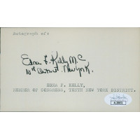 Edna Kelly New York Congresswoman Signed 3x5 Index Card JSA Authenticated Edna Kelly New York Congresswoman Signed 3x5 Index Card JSA Authenticated
