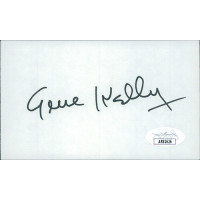Gene Kelly Actor Signed 3x5 Index Card JSA Authenticated Gene Kelly Actor Signed 3x5 Index Card JSA Authenticated