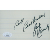 George Kennedy Actor Signed 3x5 Index Card JSA Authenticated Personalized George Kennedy Actor Signed 3x5 Index Card JSA Authenticated Personalized