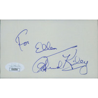 Richard Kiley Actor Signed 3x5 Index Card JSA Authenticated Personalized Richard Kiley Actor Signed 3x5 Index Card JSA Authenticated Personalized