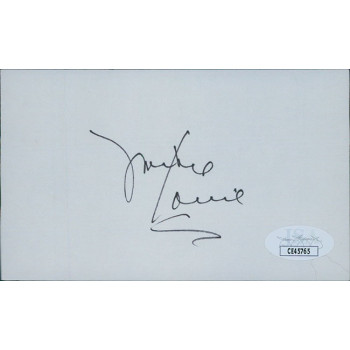 Frankie Laine Actor Singer Signed 3x5 Index Card JSA Authenticated