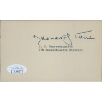 Thomas Lane Massachusetts Congressman Signed 3x5 Index Card JSA Authenticated Thomas Lane Massachusetts Congressman Signed 3x5 Index Card JSA Authenticated