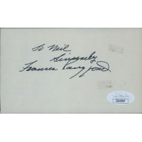 Frances Langford Actress Signed 3x5 Index Card JSA Authenticated Personalized Frances Langford Actress Signed 3x5 Index Card JSA Authenticated Personalized