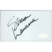 Sharon Lawrence Actress Signed 3x5 Index Card JSA Authenticated Sharon Lawrence Actress Signed 3x5 Index Card JSA Authenticated
