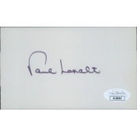 Paul Laxalt Nevada Governor Senator Signed 3x5 Index Card JSA Authenticated Paul Laxalt Nevada Governor Senator Signed 3x5 Index Card JSA Authenticated