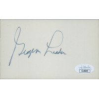 George Leader Pennsylvania Governor Signed 3x5 Index Card JSA Authenticated George Leader Pennsylvania Governor Signed 3x5 Index Card JSA Authenticated