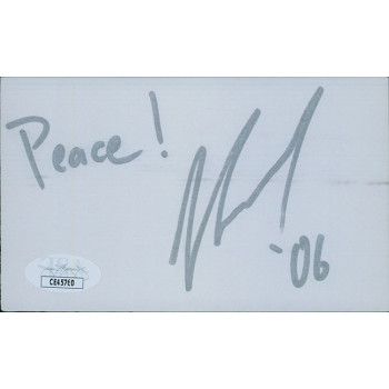 Joshua Leonard Actor Producer Writer Signed 3x5 Index Card JSA Authenticated