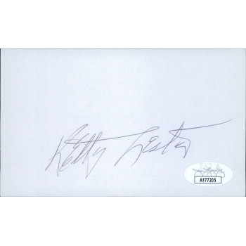 Ketty Lester Actress Singer Signed 3x5 Index Card JSA Authenticated
